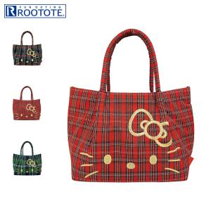 ROOTOTE ルートート バッグ トートバッグ IP.デリ.チェック.ハローキティ-A レディース A5 軽量 刺繍 ネイビー レッド グリーン 8463｜スニークオンラインショップ