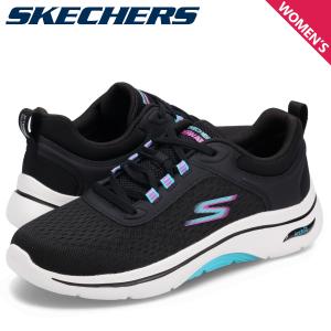 スケッチャーズ SKECHERS ゴーウォーク アーチフィット 2.0 スニーカー レディース GO WALK ARCH FIT 2.0 ブラック 黒 125314｜sneak