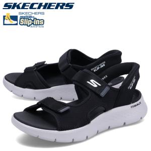 スケッチャーズ SKECHERS スリップインズ ゴーウォーク フレックス SD サンダル ストラップサンダル メンズ SLIP-INS GO WALK FLEX SANDAL ブラック 黒 229210｜sneak