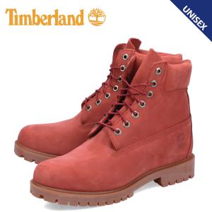 ティンバーランド Timberland ブーツ 6インチ メンズ レディース 防水 ウォータープルーフ 6 INCH PREMIUM WATERPROOF BOOT ダーク レッド A2N6F｜sneak