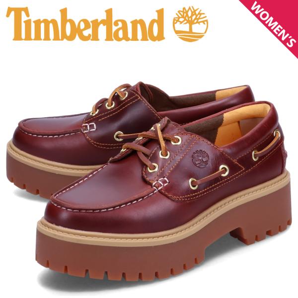 ティンバーランド Timberland デッキシューズ プレミアムプラットフォーム スリー アイ レ...