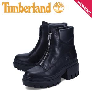 ティンバーランド Timberland ブーツ エヴァーリー フロントジップ レディース 厚底 EVERLEIGH FRONT ZIP BOOT ブラック 黒 A5YJV｜sneak