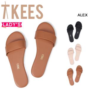 TKEES ティキーズ サンダル フラットサンダル レディース ALEX レザー ブラック ベージュ ブラウン｜sneak