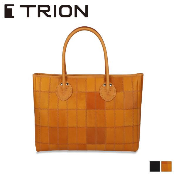 特典付き トライオン TRION トートバッグ メンズ レディース パネルレザー 横型 TOTE ブ...