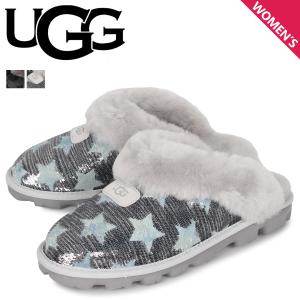 UGG アグ スリッポン スリッパ ルームシューズ コケット シークイン スターズ レディース COQUETTE SEQUIN STARS ブラック グレー 黒 1107956｜sneak