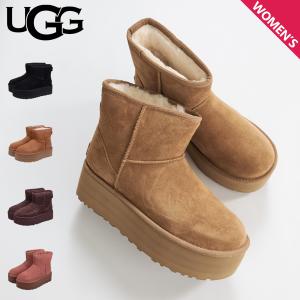 UGG アグ ムートンブーツ クラシック ミニ プラットフォーム レディース 厚底 WCLASSIC MINI PLATFORM ブラック ブラウン 黒 1134991