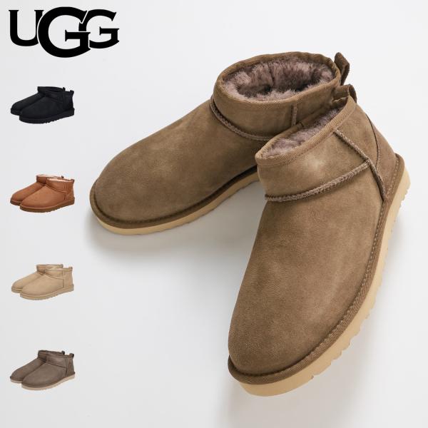 UGG アグ プラットフォーム ムートンブーツ クラシック ウルトラ ミニ メンズ CLASSIC ...