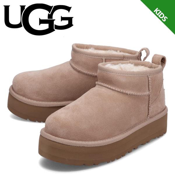 UGG アグ ウルトラミニ プラットフォーム ムートンブーツ クラシック キッズ 厚底 KIDS C...