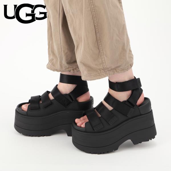 UGG アグ ストラップサンダル ゴールデンライズ レディース 厚底 W GOLDENRISE ブラ...