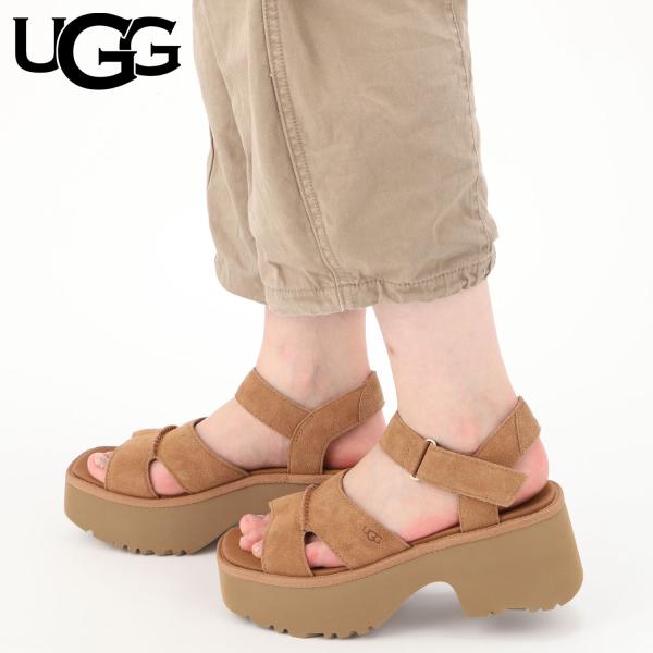 UGG アグ ストラップサンダル ニューハイツ アンクルストラップ レディース 厚底 NEW HEI...