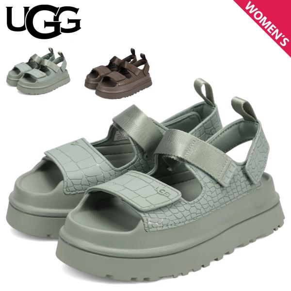 UGG アグ サンダル スポーツサンダル ゴールデングロウ エンボス レディース 厚底 軽量 GOL...