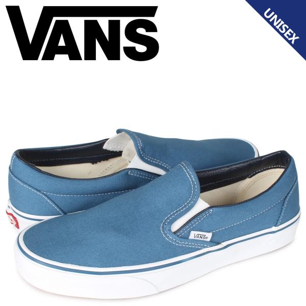 VANS スリッポン クラシック メンズ レディース CLASSIC SLIP-ON ネイビー VN...