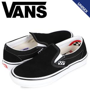 VANS ヴァンズ スニーカー スリッポン メンズ レディース バンズ スケート SKATE SLIP-ON ブラック 黒 VN0A5FCAY28｜スニークオンラインショップ