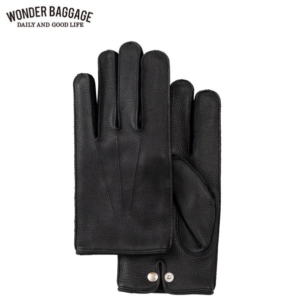 ワンダーバゲージ WONDER BAGGAGE 手袋 レザーグローブ 革手袋 メンズ ホースレザー ...