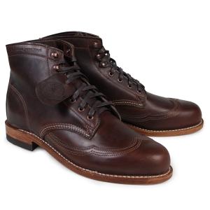 WOLVERINE ウルヴァリン 1000マイル ブーツ ADDISON 1000MILE WINGTIP BOOT Dワイズ W05342 ブラウン ウィングチップ ワークブーツ メンズ