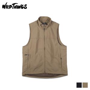 WILD THINGS ワイルドシングス ベスト サプレックス ユーティリティー メンズ SUPPLEX UTILITY VEST ブラック ベージュ 黒 WT23007AD｜sneak