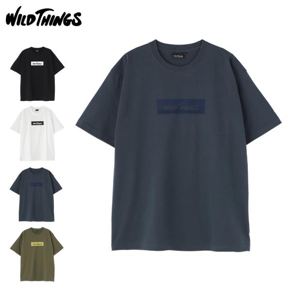 ワイルドシングス WILD THINGS Tシャツ 半袖 メンズ レディース BOX LOGO TE...