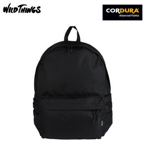 WILD THINGS ワイルドシングス リュック バッグ バックパック バッグポリー コーデュラ デイパック メンズ レディース 27L ブラック 黒 WT3803401ショルダーバッ｜sneak