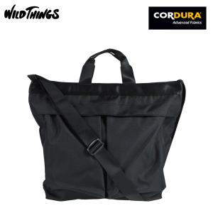 WILD THINGS ワイルドシングス ショルダーバッグ ヘルメット トート メンズ レディース 18L ブラック 黒 WT3803406｜sneak