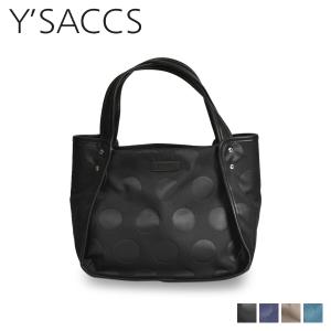 イザック Y’SACCS トートバッグ レディース Sサイズ ファスナー付き HEAT EMBOSSED POLKADOT TOTE ブラック グレージュ ネイビー ブルー 黒 10-003-01｜sneak