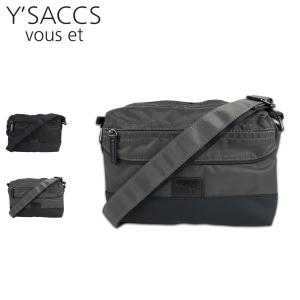 イザックヴーエ YSACCS vous et ショルダーバッグ メンズ レディース 斜め掛け SHOULDER BAG ブラック ダーク グレー 黒 YV020-02｜sneak