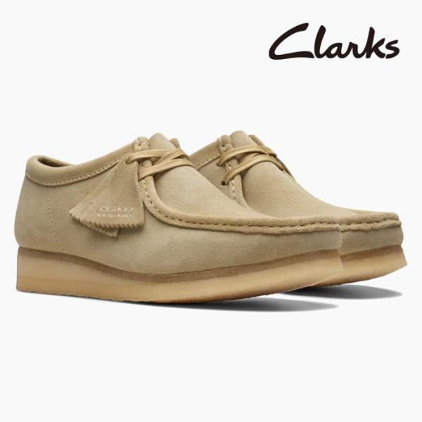 クラークス ワラビー メンズ メープル スエード CLARKS WALLABEE 26155515 ...