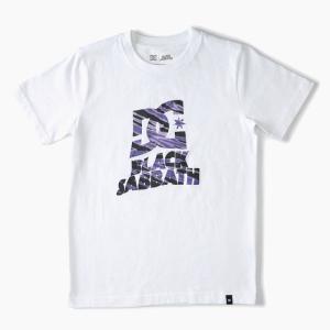 DC SABBATH STAR FILL HSS ADYZT05072 WBB0[DCシューズ ブラックサバス スターロゴ 半袖Tシャツ][メンズ/白/ストリート系ブランド/ロゴ/バンドコラボ 新作]｜sneaker-bouz