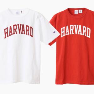 CHAMPION T1011 S/S T-SHIRT C5T302[チャンピオン 半袖 Tシャツ][メンズ/白/赤茶色/ヘビーウェイト/USAコットン/ハーバード大学/日本企画/2021春夏]｜sneaker-bouz