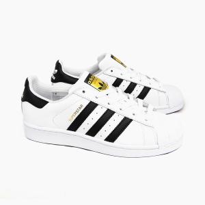 ADIDAS SUPERSTAR J C77154 WHITE/BLACK/WHITE アディダス オリジナルス スーパースター ホワイト/ブラック/ホワイト 白 黒｜sneaker-bouz