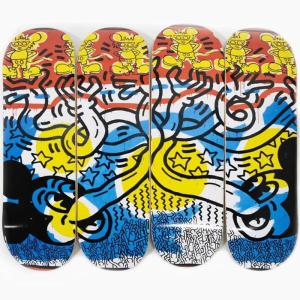 【スケボー デッキ】DIAMOND X KEITH HARING HANDS BY MICKEY[ダイヤモンドサプライ ミッキーマウス キースヘリング デッキ セット][スケートボード コラボ]