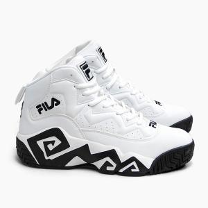 毎日発送 FILA MB FHE102 0001 フィラ マッシュバーン ブラック スニーカー メンズ レディース NBA シグネチャーモデル 白 厚底 靴