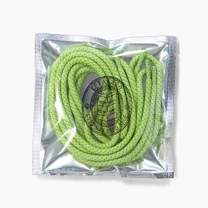 毎日発送 GETABACO ROPE LACES VOLT[ゲタバコ ロープレース 5mm/120cm ボルト/蛍光黄緑][シューレース/靴紐/日本製/丸紐/スニーカー]｜sneaker-bouz