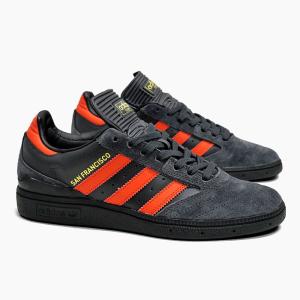 【並行輸入品】ADIDAS SKATEBOARDING BUSENITZ GW3111[アディダス スケートボーディング ブセニッツ][メンズ/スケシュー/スニーカー/黒オレンジ/スエード/SB]｜sneaker-bouz