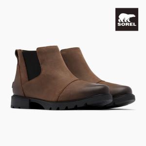 毎日発送 ソレル チェルシー ブーツ レディース SOREL EMELIE III CHELSEA WP NL5018 256 ブーツ 防水 サイドゴアブーツ 茶色 黒 レザー｜sneaker-bouz