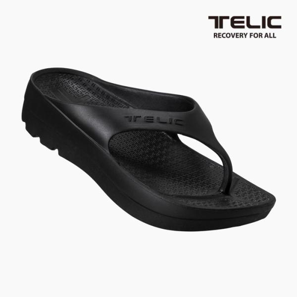 テリック 厚底 リカバリーサンダル メンズ レディース TELIC W-FLIP FLOP BLAC...