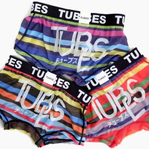 TUBES チューブス パンツ メンズ ボクサーパンツ メッシュ マルチボーダー 速乾 ストレッチ 男 アンダーウェア ボクサーブリーフ トランクス 下着 通販