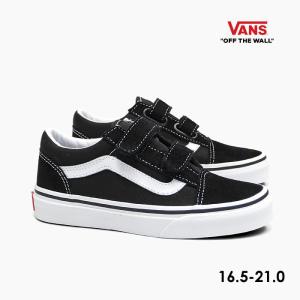 毎日発送 バンズ オールドスクール キッズ スニーカー ベルクロ VANS OLD SKOOL V K VN000VHE6BT ヴァンズ 黒 US企画 スエード キャンバス 紐無し スケシュー｜スニーカー坊主