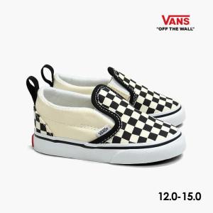 毎日発送 バンズ スリッポン ベルクロ ベビーシューズ チェック VANS SLIP-ON V T VN0A34885GX ヴァンズ スニーカー 黒白 赤ちゃん靴