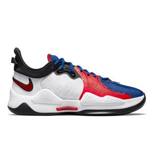 【定価14300円→9900円】NIKE PG 5 EP USA WHITE/UNIVERSITY RED-RUSH BLUE-BLACK CW3146-101【価格修正】