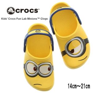 交換送料片道無料 子供 クロックス crocs サンダル クロックス ファン ラブ ミニオンズ クロッグ crocs fun lab minions clog イエロー 204113-730｜sneaker-soko