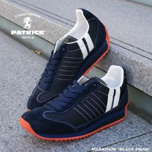 限定復刻モデル パトリック スニーカー マラソン ブラック スワン PATRICK MARATHON B.SWN 94051 防水スプレー吹きかけサービス 交換返品送料無料