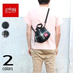 マンハッタンポーテージ Manhattan Portage アイオナ アイランド ショルダー バッグ プレイド 21 1423-PLAID-21 ブラック グリーン｜sneaker-soko