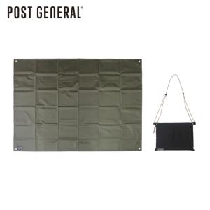 ポストジェネラル POST GENERAL グランド シート＆サコッシュ バッグ GROUND SHEET & SACOCHE BAG ブラック 98204-0034｜sneaker-soko