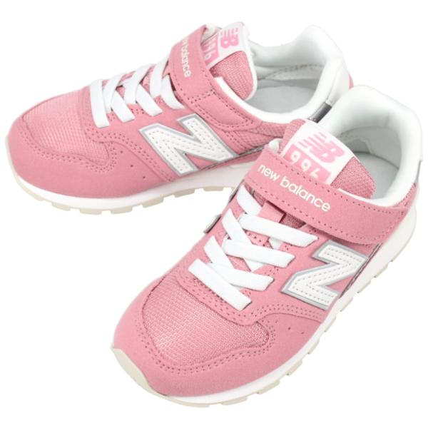 交換送料片道無料 子供 ニューバランス New balance スニーカー YV996 ピンク XD...