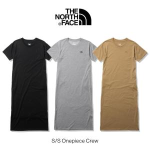 交換送料片道無料 ノースフェイス THE NORTH FACE ショートスリーブワンピースクルー S/S Onepiece Crew NTW32357 ケルプタン(KT) ミックスグレー(Z)ブラック(K)｜sneaker-soko