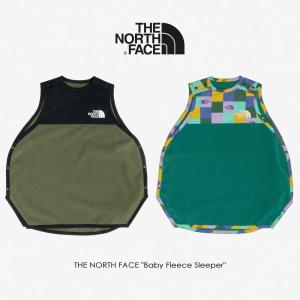 子供 ノースフェイス THE NORTH FACE ベビー フリース スリーパー Baby Fleece Sleeper NNB72102 NT(ニュートープ) AE(アトランティックディープグリーン)｜sneaker-soko