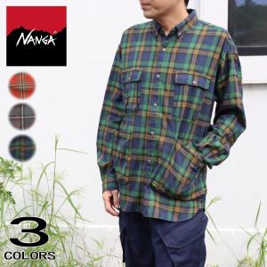 NANGA（ナンガ） OMBRE CHECK W PK BOX SHIRT オンブレチェック ダブル