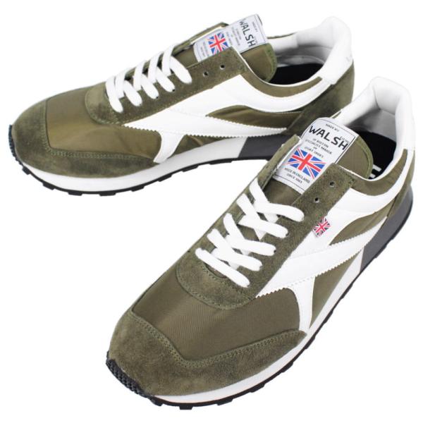 交換送料片道無料 ウォルシュ WALSH スニーカー トルネード-T TORNADO-T オリーブ/...
