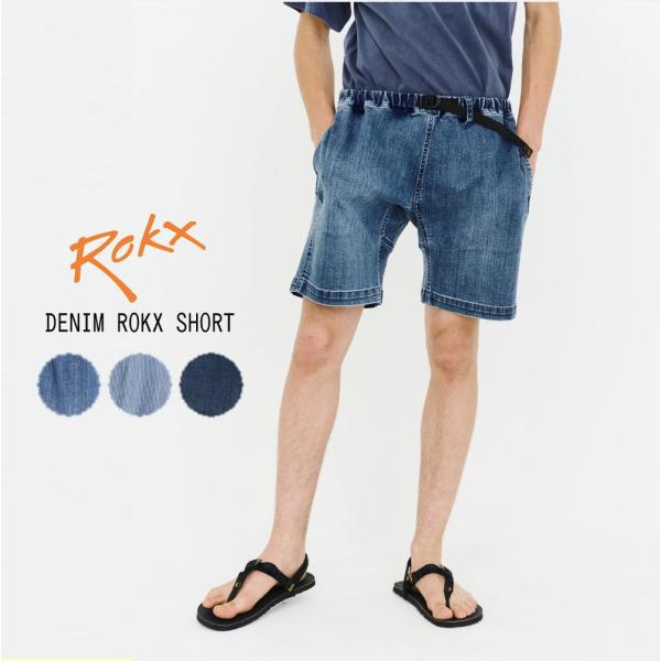 交換送料片道無料 ロックス ROKX デニム ロックス ショーツ DENIM ROKX SHORT ...