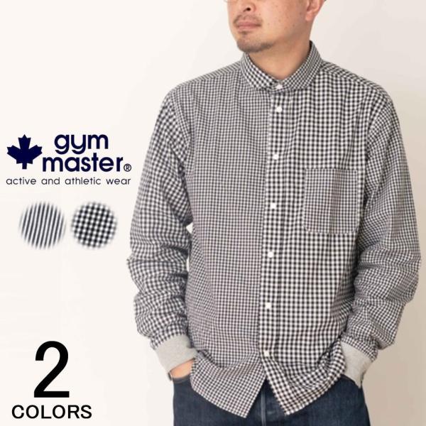 交換送料片道無料 ジムマスター gym master 2WAY ショールカラー 長袖シャツ G233...